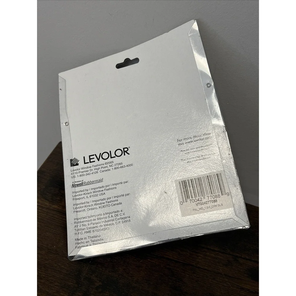 NEW‎ LEVOLOR Crackled Glass Finials for 1-3/8